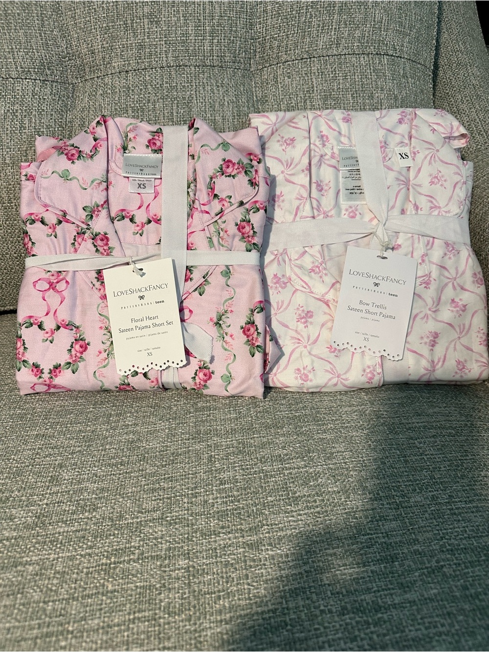 LoveShackFancy Pink Floral  Pajama Short Set